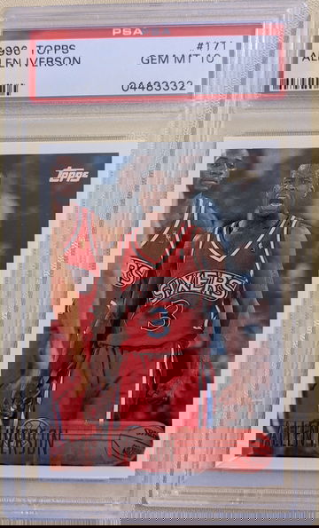 1996 Topps allen iverson PSA 10