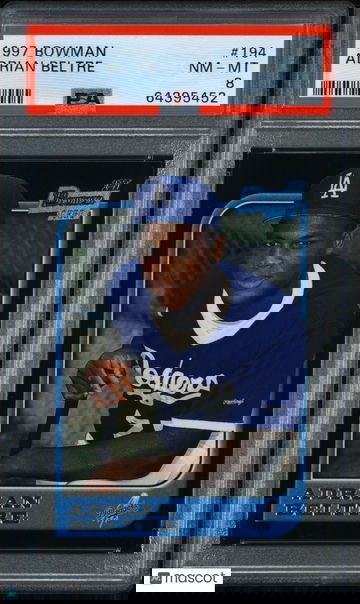 Adrian Beltre 1997 Bowman Rookie #194 HOF RC - PSA 8