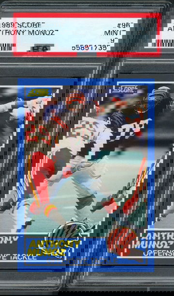 1989 Score Anthony Munoz #96 Cincinnati Bengals - PSA 9 - HOF