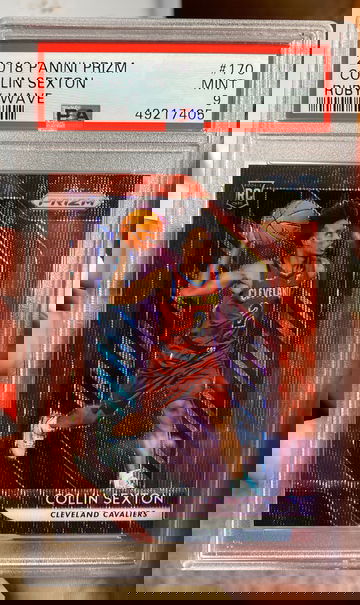 2018 Prizm Collin Sexton Ruby Wave PSA 9