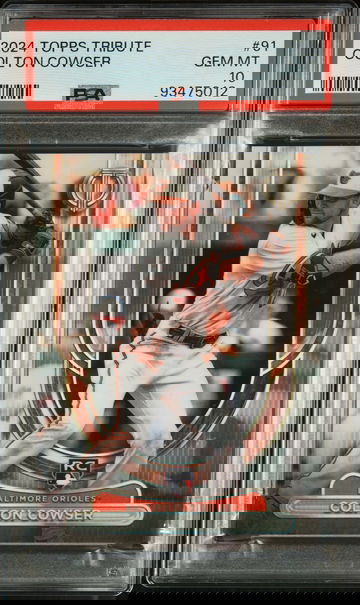 2024 TOPPS COLTON COWSER TRIBUTE #91 PSA 10  BS.B3.07