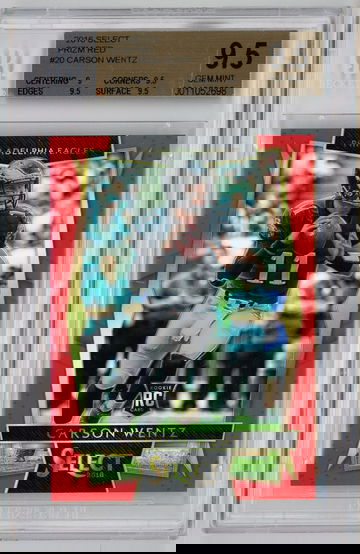 2016 Select Prizm Red /99 Carson Wentz BGS 9.5 *******SALE PRICE*******