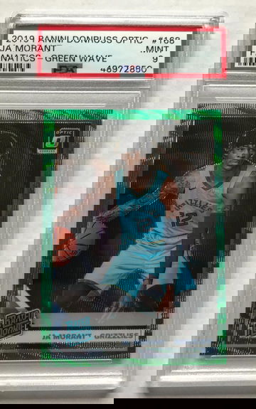 2019-20 Panini Donruss Optic Ja Morant Fanatics - Green Wave PSA 9 RC #168