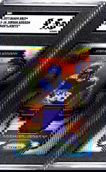 2023 Panini Prizm #PJ-JA Jordan Addison Premier Jerseys SGC 9.5