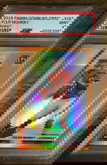2019 Donruss Optic Kyler Murray Orange /199 Rookie RC card Psa 9