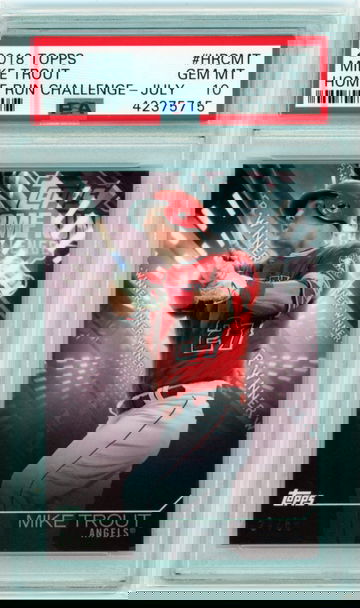 2018 Topps #HRCMT Mike Trout Home Run Challenge-July PSA 10 GEM MINT!