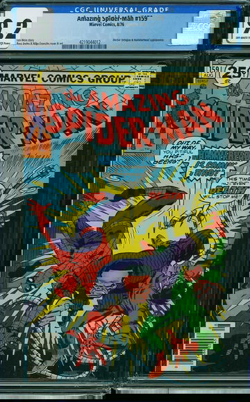 AMAZING SPIDER-MAN #159, CGC 9.2 NM-