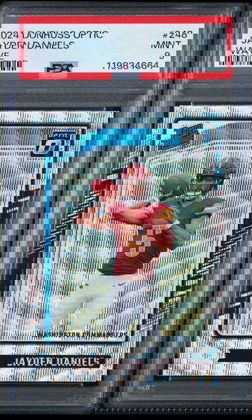 2024 Donruss Optic Wave Jayden Daniels #248 /300 PSA 9