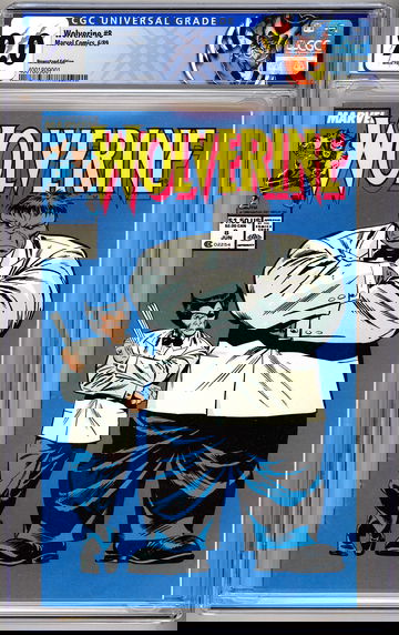 WOLVERINE #8 CGC 9.0 *NEWSSTAND EDITION* ICONIC HULK COVER CUSTOMIZED CGC LABEL 1989