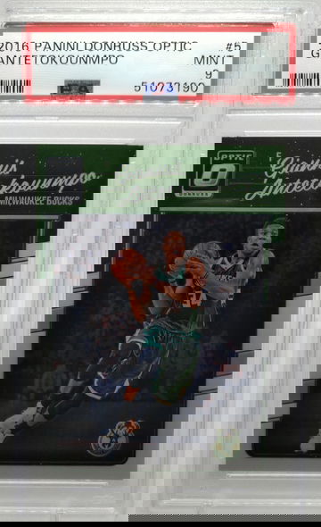 2016 Panini Donruss Optic Giannis Antetokounmpo #5 PSA 9