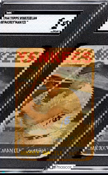 1964 Topps Venezuelan Mickey Mantle #50 SGC 1 PR