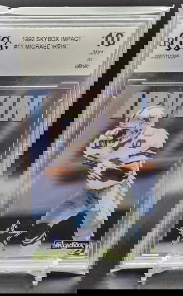 1992 Skybox Impact Michael Irvin Beckett 10 HOF