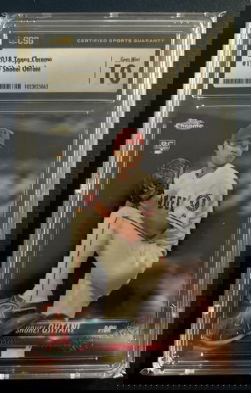 2018 Topps Chrome #150 Shohei Ohtani CSG 10 GEM MINT *ROOKIE CARD*