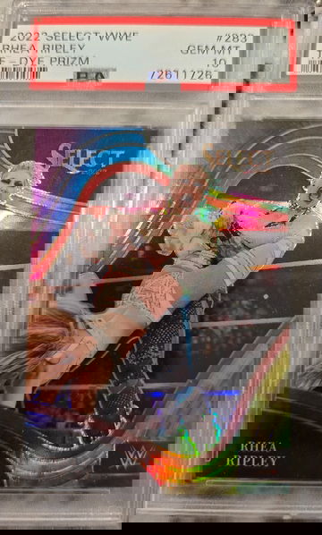 2022 Select WWE Rhea Ripley Tie Dye Prizm SSP Ringside