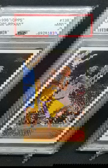 Kobe Bryant 1996 Topps 138 rookie psa 9