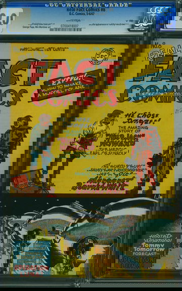 REAL FACT COMICS #8, CGC 9.0 VFNM