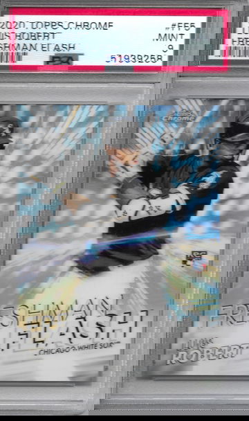 2020 Topps Chrome Luis Robert Freshman Flash PSA 9