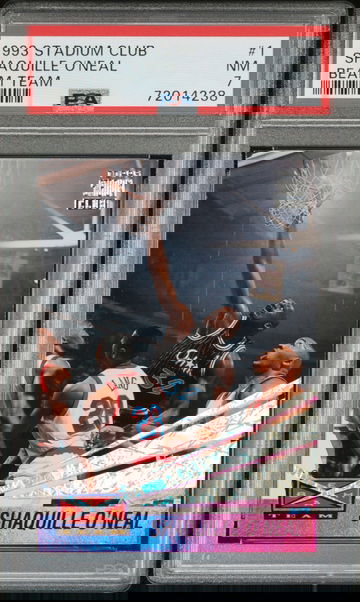 1993 Stadium Club Beam Team Shaquille O'Neal #1 PSA 7