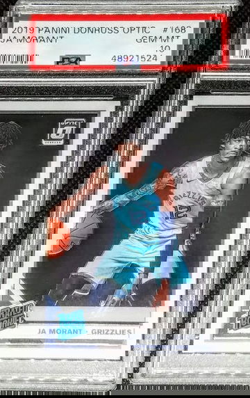 Ja Morant 2019-20 Donruss Optic RC Rookie # 168 Graded PSA 10 Gem Mint