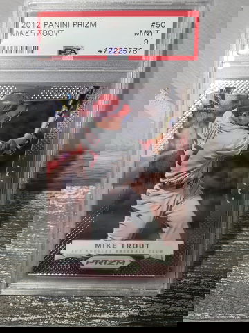 2012 Panini Prizm Mike trout psa 9