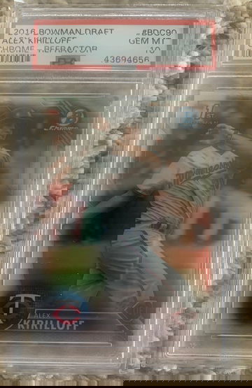 2016 bowman Alex kirilloff 