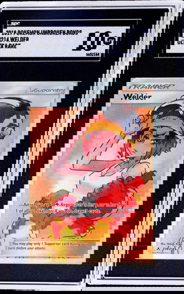 2019 Pokemon Unbroken Bonds #214 Welder Ultra Rare SGC 10