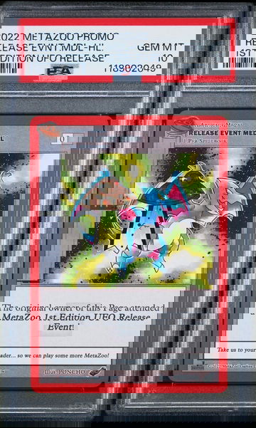 2022 Metazoo Promo 1st Edition Ufo Release Release Event Medal-Holo PSA 10