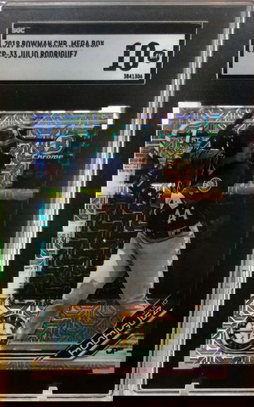 2019 Bowman Chrome Mega Box Julio Rodriguez Mojo Refractor SGC 10