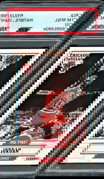 1990-91 Fleer Michael Jordan MJ #26 PSA 10