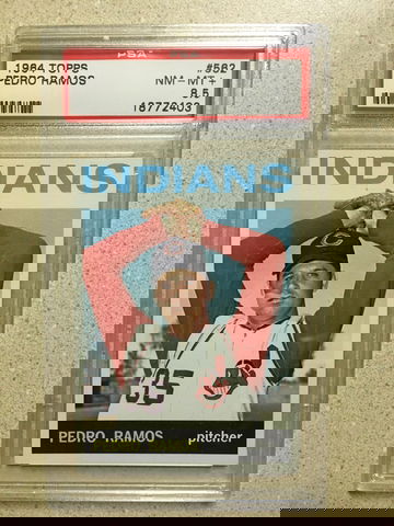 1964 Topps #562 Pedro Ramos PSA 8 . 5 NM-MT+ INDIANS 9