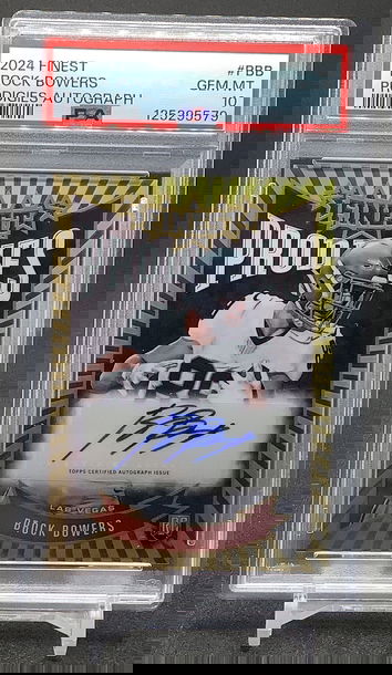 2024 Brock bowers Topps finest auto rookie