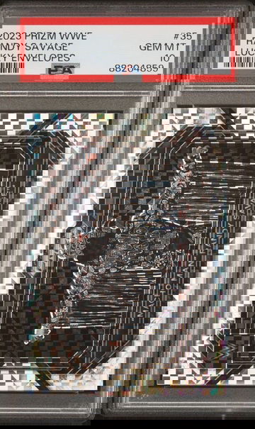 2023 Panini Prizm WWE Macho Man Randy Savage LUCKY ENVELOPE #1/8 PSA 10