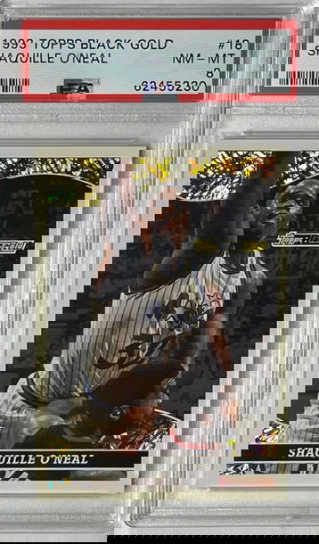 1994 TOPPS BLACK GOLD REDEMPTION SHAQUILLE O’NEAL #18 INSERT PSA 8