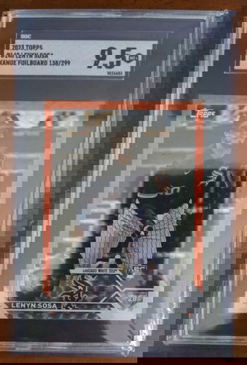 2023 Topps Lenyn Sosa Orange Foil RC #140 SGC 9.5 Mint+