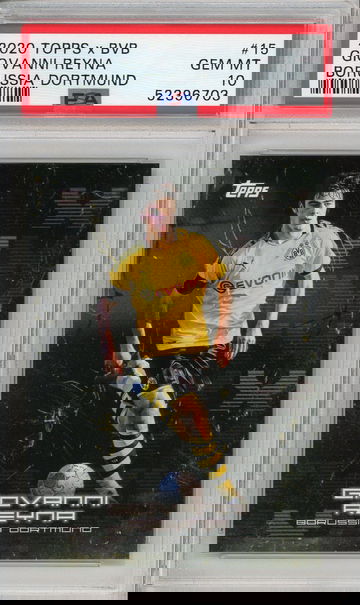 2020 Topps x BVB Giovanni Reyna Borussia Dortmund PSA 10