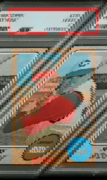 1968 Topps Pete Rose #230 PSA 2