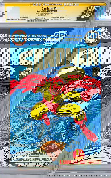 SANDMAN #1 CGC-SS 9.6 *SIGNED JOE SIMON 1913-2011* CAPTAIN AMERICA CREATOR 1974