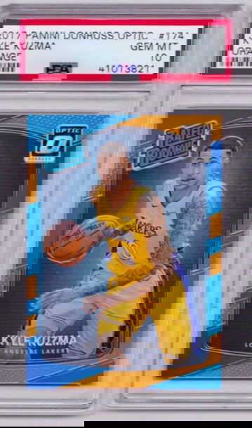 2017-18 Donruss Optic Rated Rookie Orange Prizm Kyle Kuzma /199 PSA 10