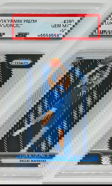 2018 Luka Doncic Prizm Base Rookie Card PSA 10