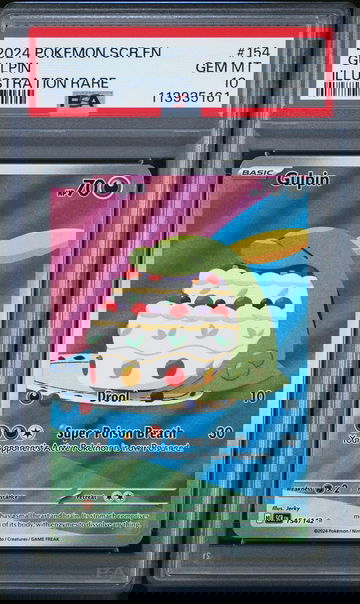 2024 Pokemon Stellar Crown Illustration Rare Gulpin #154 PSA 10