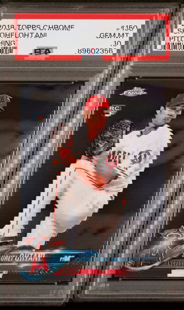 2018 Topps Chrome #150 Shohei Ohtani Pitching Rookie RC PSA 10 Gem Mint