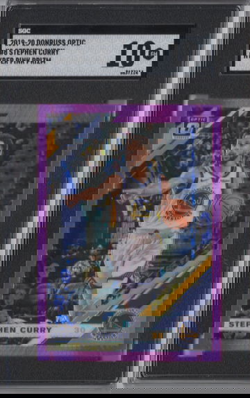 2019-20 Optic Stephen Curry Hyper Pink Prizm SGC 10