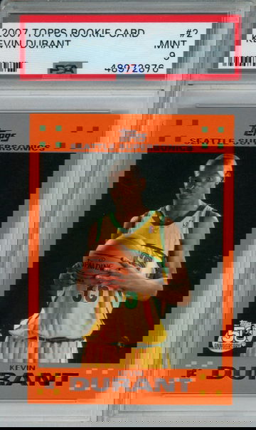 KEVIN DURANT 2007 Topps Orange PSA 9 MINT Rookie