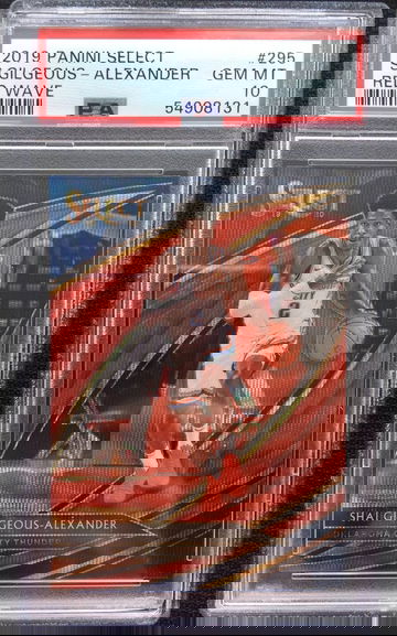 2019 Select Shai Gilgeous Alexander Tmall Red Wave Courtside PSA 10
