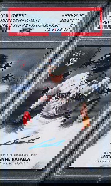 2024 Topps Series 2 Ceddanne Rafaela Auto Black /199 PSA 10