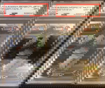 (2) Fernando Tatis Jr. 2016 Bowman Chrome #BCP17 PSA 9