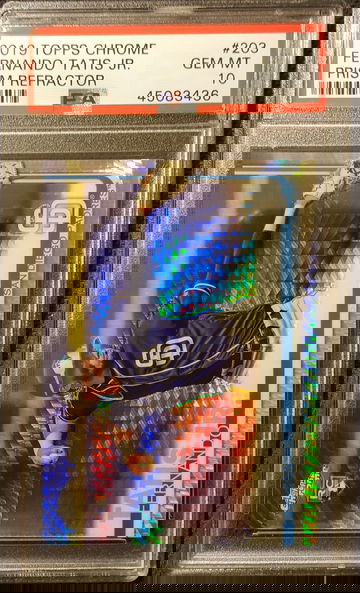 2019 Topps Chrome Fernando Tatis Jr. Prism Refractor Rookie RC PSA 10