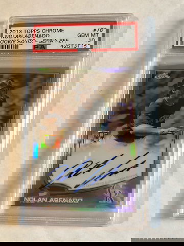 Nolan Arenado 2013 TC Sepia auto Nolan Arenado #/75