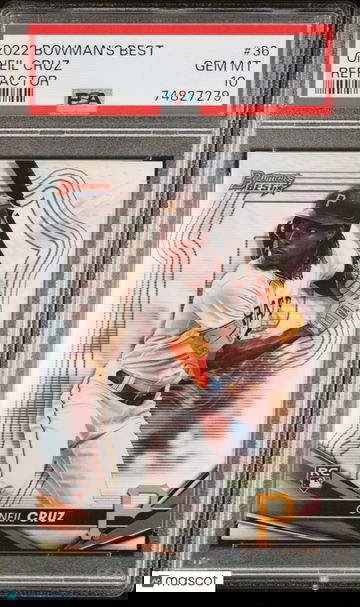 Oneil Cruz 2022 Bowman's Best Refractor #36 Pirates Rookie RC - PSA 10