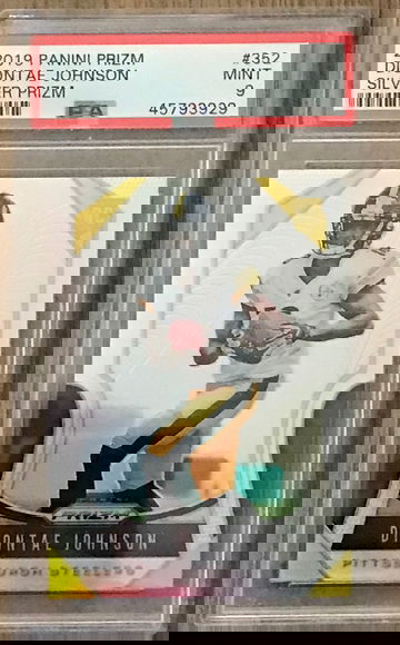 Diontae Johnson Prizm Silver PSA 9